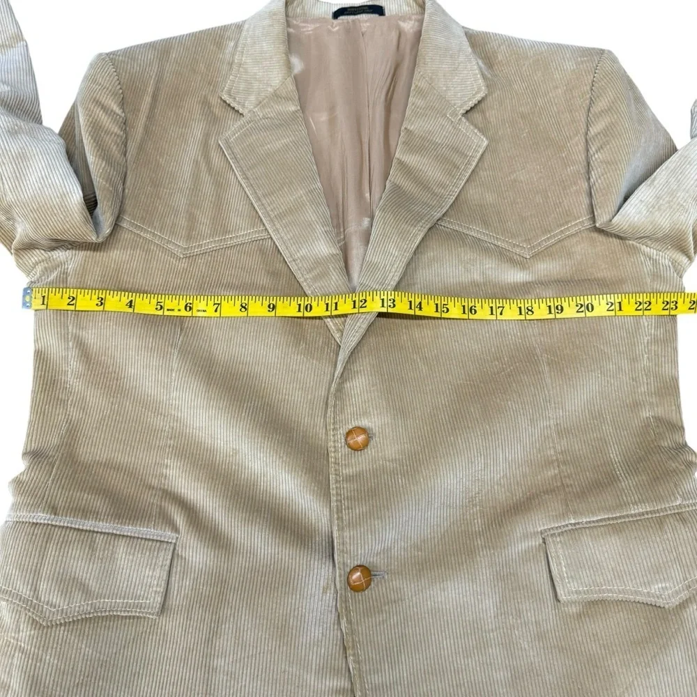 Levi's Western Wear Corduroy Blazer Jacket Men’s 46R Elbow Patches 70's Cowboy